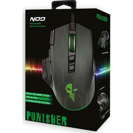 Ενσύρματο ποντίκι Gaming NOD PUNISHER RGB Mouse 3200DPI